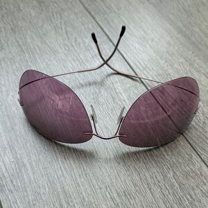 Silhouette Gradient Purple Rimless Sunglasses